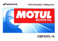 honda CBF500 - Uzivatelska prirucka CZ 2004 